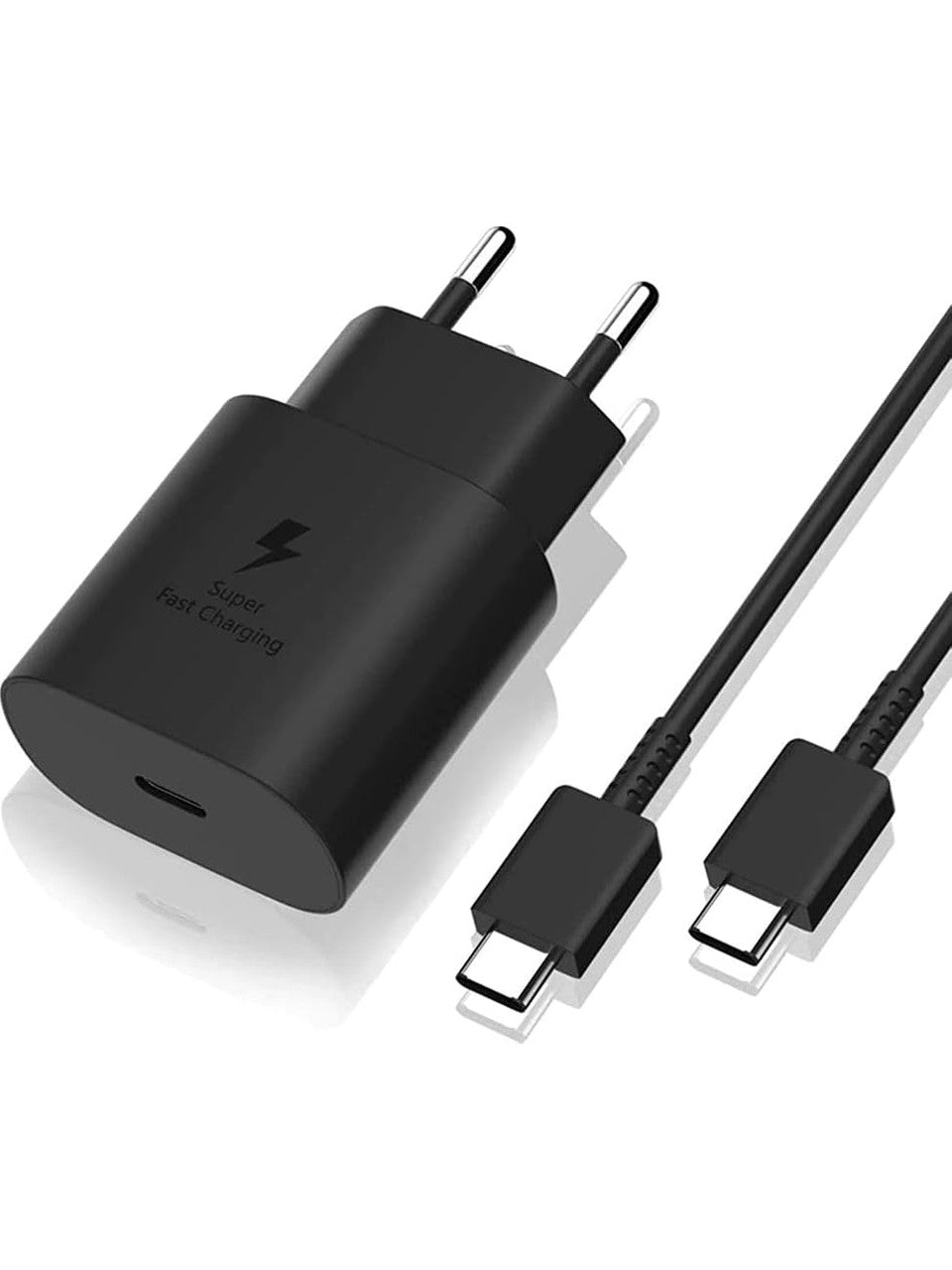 Samsung Uyumlu 25W Hızlı Şarj Seti Type-C Çıkışlı Adaptör ve 1m Type-C Kablo
